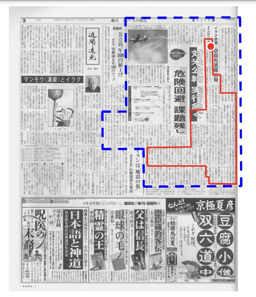 Пример образца фиксированной и переменной длины в случае газетной статьи. Иероглифы и буквы, использованные на рисунках и таблицах в газетах, в образец не включены. Рекламу также не используют. Источник: Maekawa K. Design of a Balanced Corpus of Contemporary Written Japanese. 2007