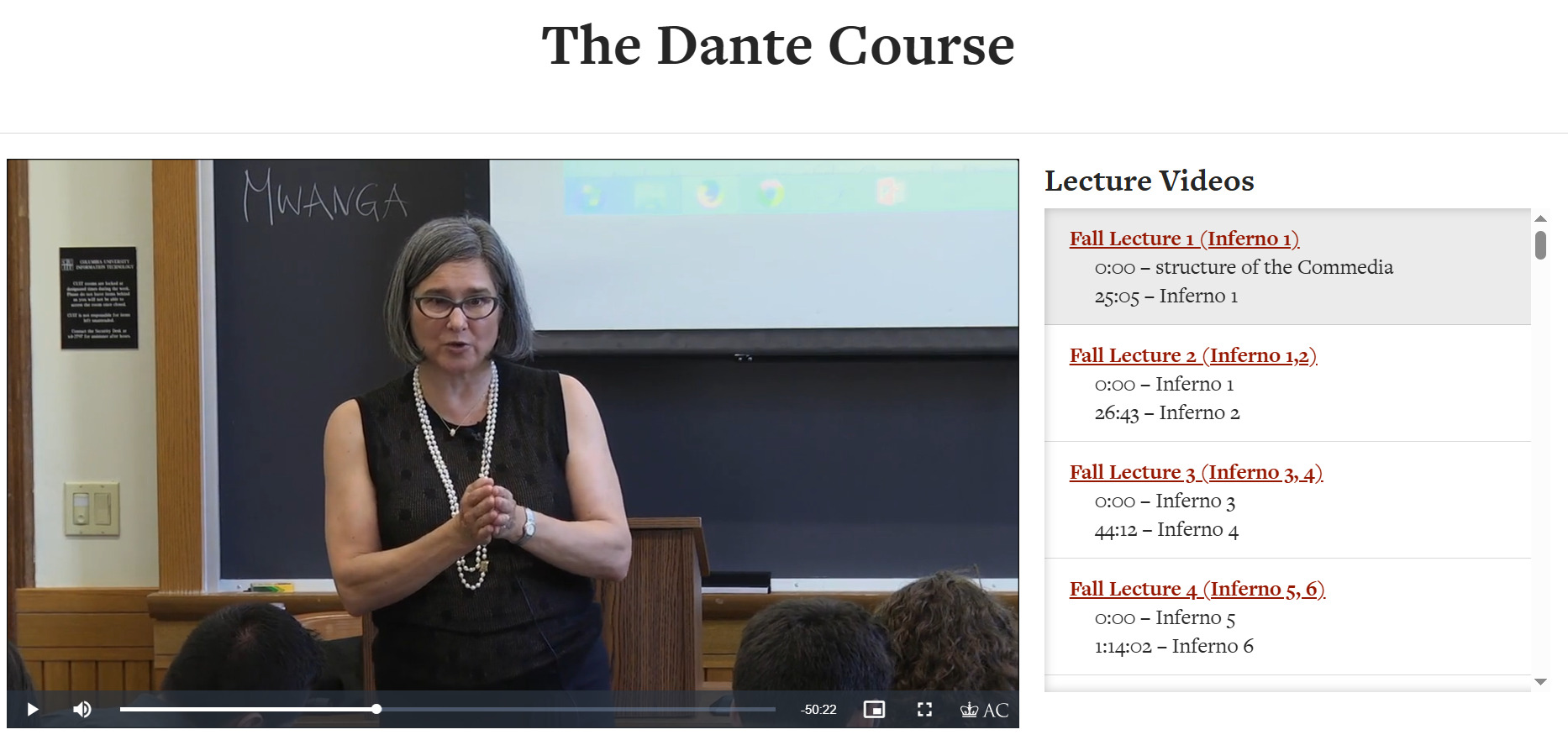 Лекции Теодолинды Баролини по «Божественной комедии» — полный университетский курс для изучения Данте