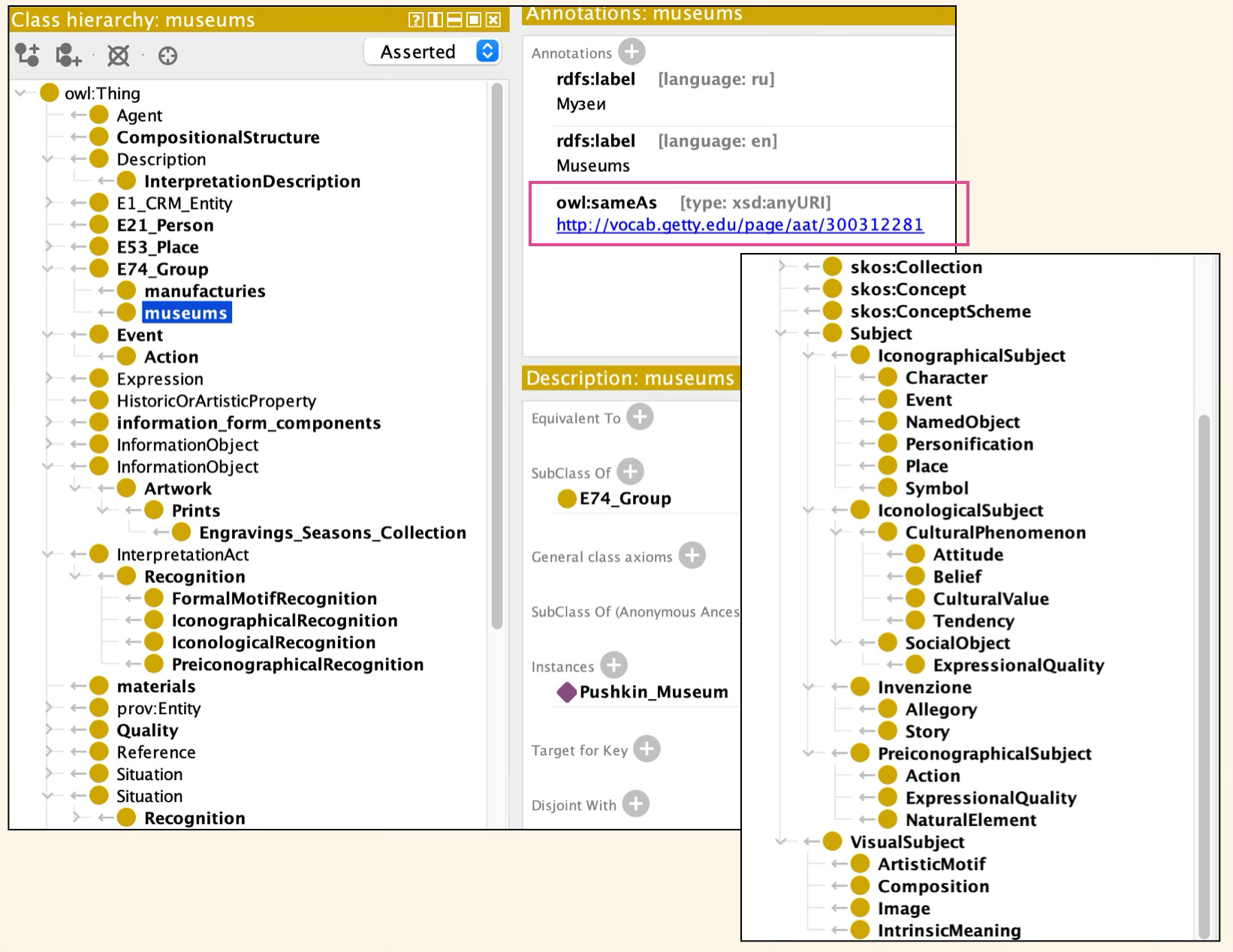 Использование тезауруса Getty Art & Architecture