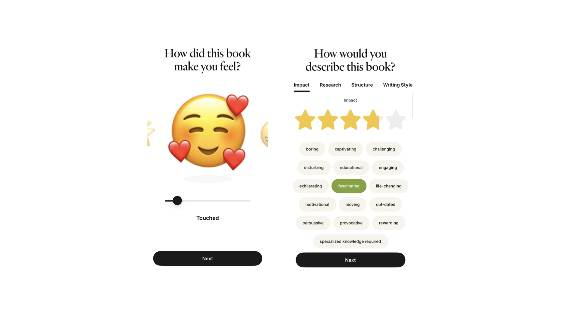 Интерфейс приложения Fable